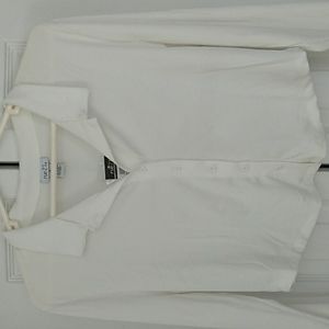 💕🌺 Adorable White Button Down Crop